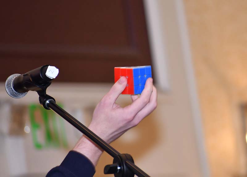 Raymond Goslow Rubic's Cube Solved Blindfolded